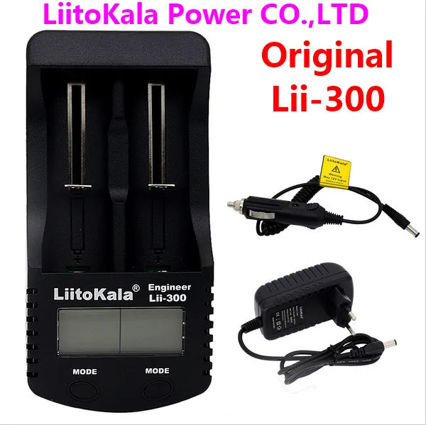 Lii-300 LCD 3,7 V / 1.2 V AA / AAA 18650/26650/16340/14500/10440 / 18500 Avto Polnilec z Polnilnik 5 V, 1A