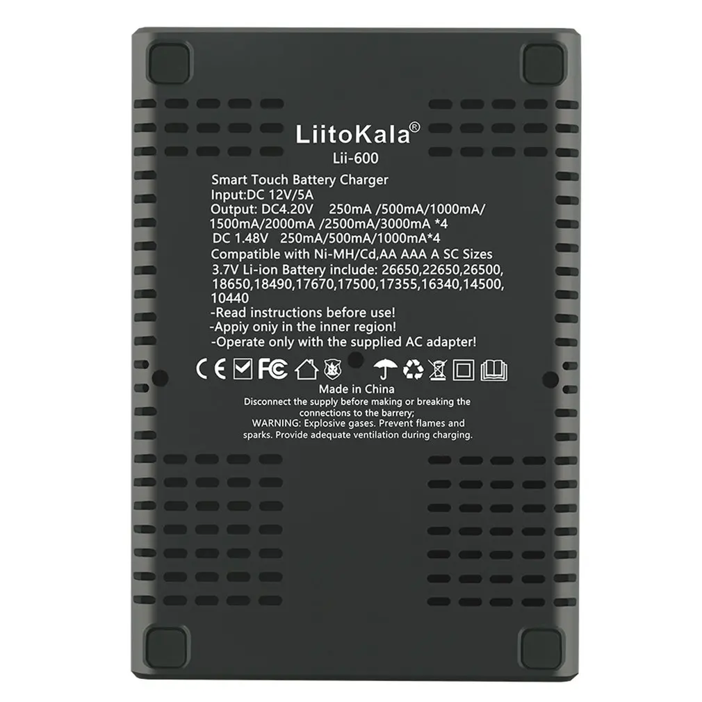 Lii-600 Polnilec Za Li-ion, 3.7 V, in NiMH 1.2 V baterijo, ki je Primerna za 18650 26650 21700 26700 AA AAA adapter