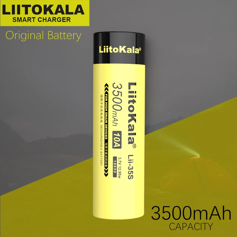 LiitoKala 18650 Baterijo Lii-35S Lii-31S 3,7 V Li-ion 3500mAh 3100mA baterije Za visoko možganov naprave.