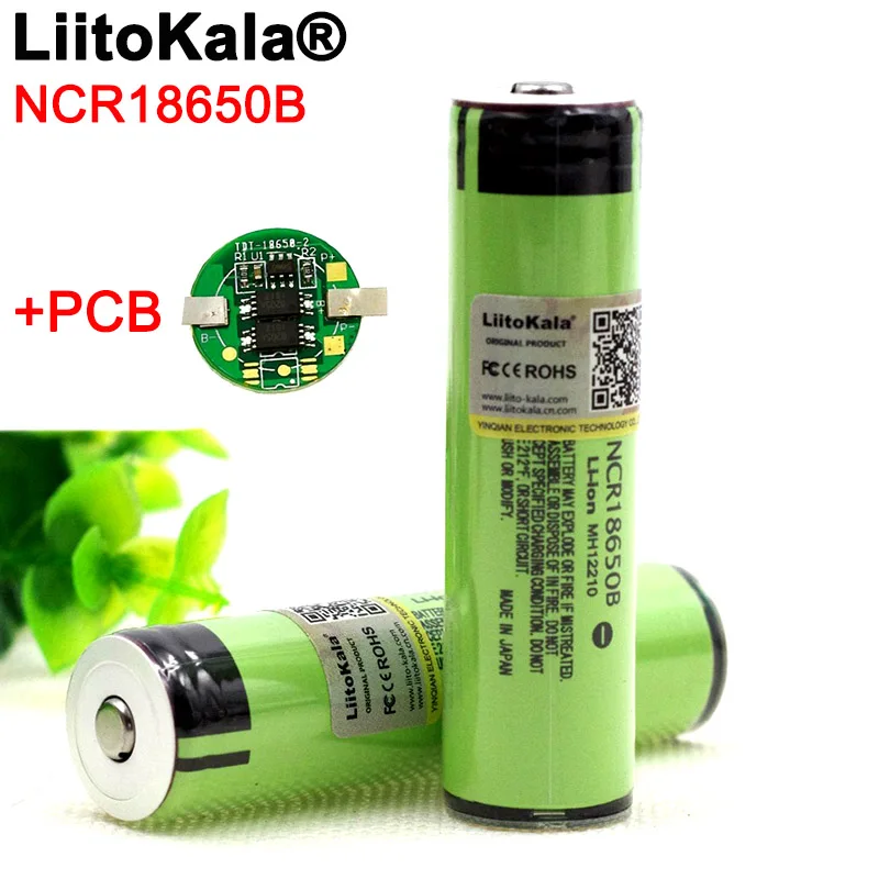 Liitokala Nova Zavarovana Original Polnilna baterija 18650 NCR18650B 3400mah s PCB 3,7 V Za Svetilko baterije