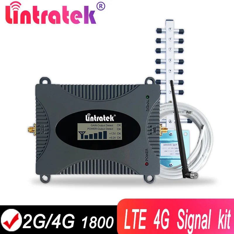 Lintratek Mobilnega 4g lte signal Repetitorja 1800 Ojačevalec GSM 2G LTE Domačo Uporabo Omrežja Booster Signal LCD LTE Mobilni Internet KW16
