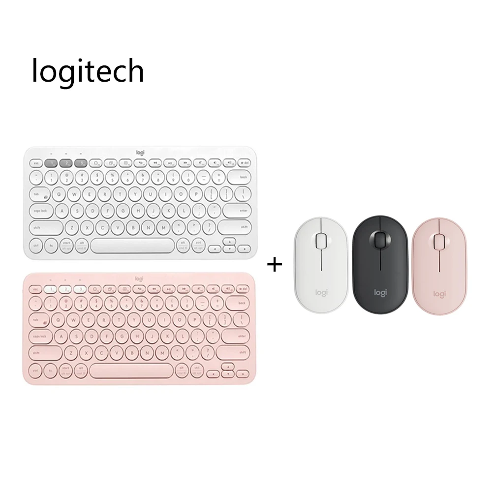 Logitech K380 Bluetooth K400 Brezžično Tipkovnico, 1000DPI Prodnate Brezžična Bluetooth Miška G102 Miško za Prenosnik, Tablični Pametni Telefon