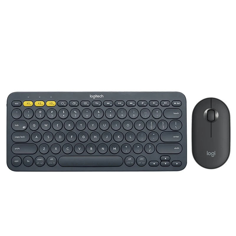 Logitech K380 brezžično Bluetooth tipkovnico in miško, da nastavite tipkovnico izklopite tipkovnico in miško, da nastavite K380 black + Prodnate črna