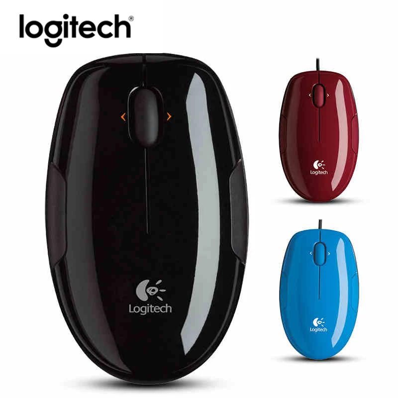 Logitech LS1 Žično Miško usb za Laptop pc Laser Mouse Polnilna Udobno Štiri-način Kolo Mini Računalnik Miške za Namizje