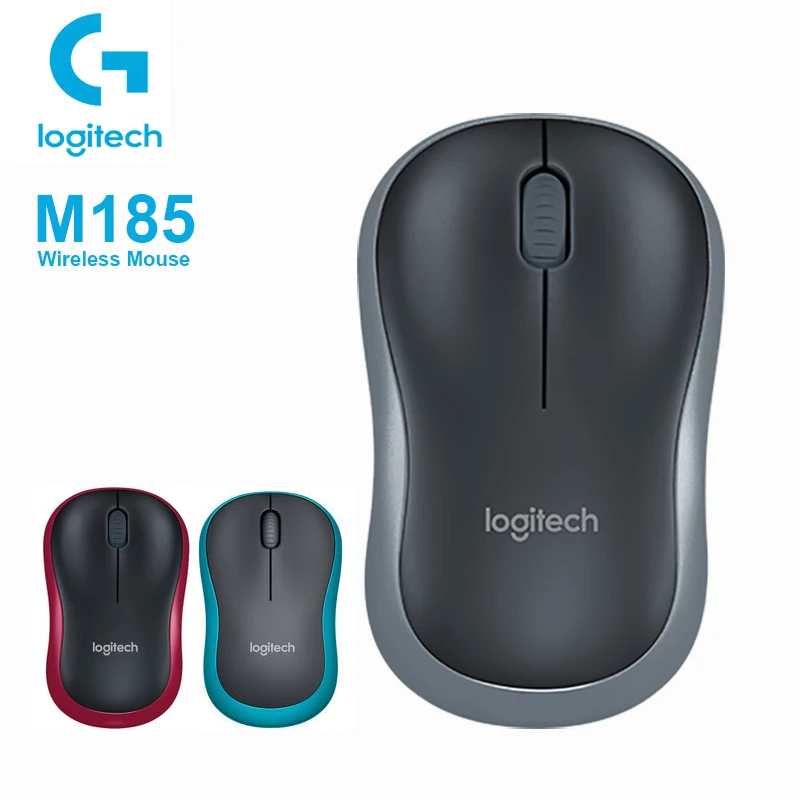 Logitech M185 Wireless Mouse s 1000DPI 2,4 GHz Urad Miške za RAČUNALNIKOM/Prenosni računalnik Windows, Mac Miško USB Nano Sprejemnik Brezžična Miška