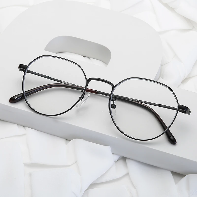 Logorela ZH1809 Titana Očal Okvir Ženske Nov Recept Očala Letnik Polygo Očala za Kratkovidnost Optični Okvirji za Očala