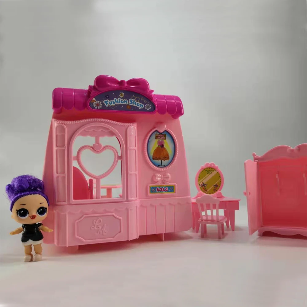 LOL, omg izvirno Presenečenje Lutke diy lutka hiša mini Kit pohištvo lols lutka clothhes Pozimi Disco igrače Za Dekleta Otrok