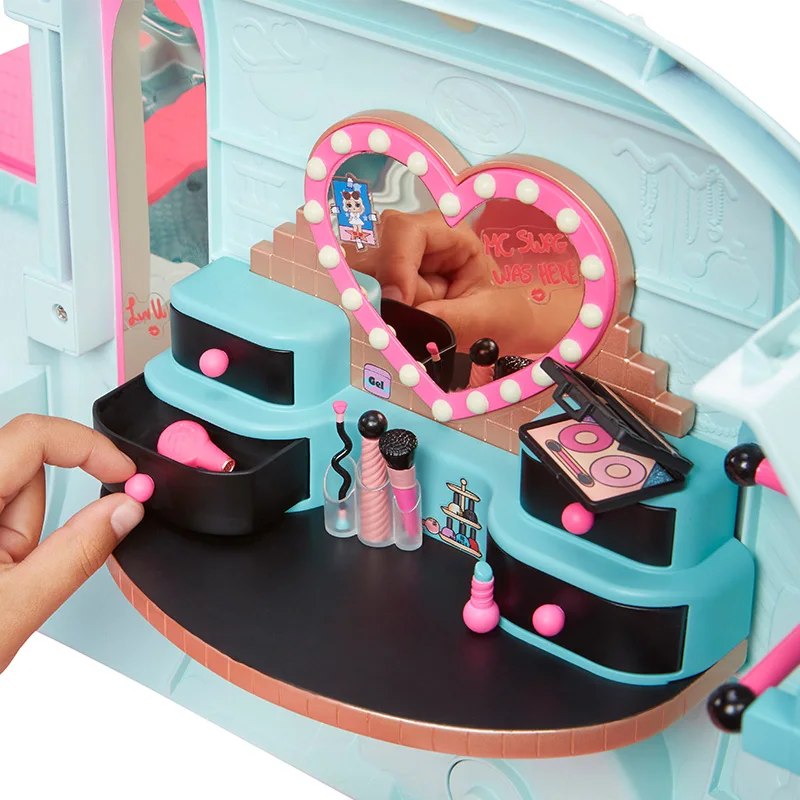 LOL presenečenje lutke pozimi disco lutke lols figura igrače 2-V-1 GLAMPER Original Piknik avto igrače kompleti za dekleta