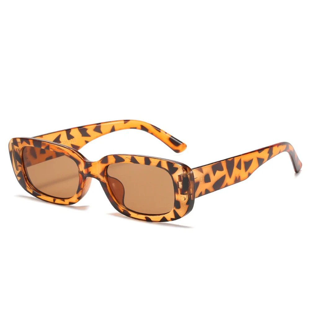LongKeeper Majhen Pravokotnik Sončna Očala Ženske Letnik Črno-Leopard Odtenki Sladkarije Barvo Očal Kvadratnih Sončna Očala