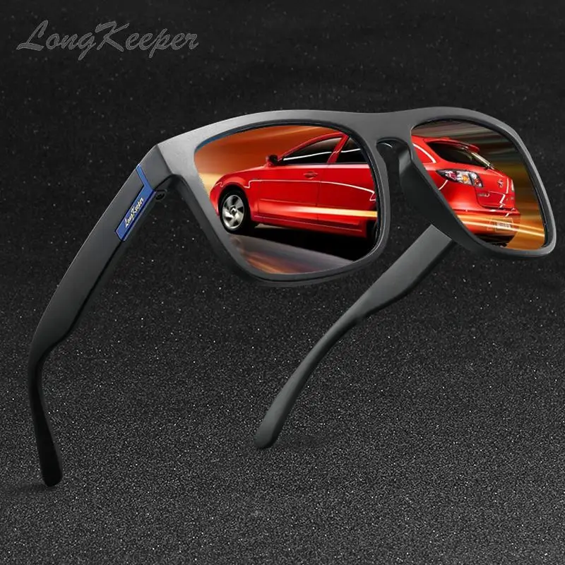 LongKeeper Prilagodljiv Polarizirana sončna Očala Moških Kvadratnih Zrcalni Objektiv Vožnjo sončna očala z LOGOTIPOM Ženske UV400 Očala Gafas de sol