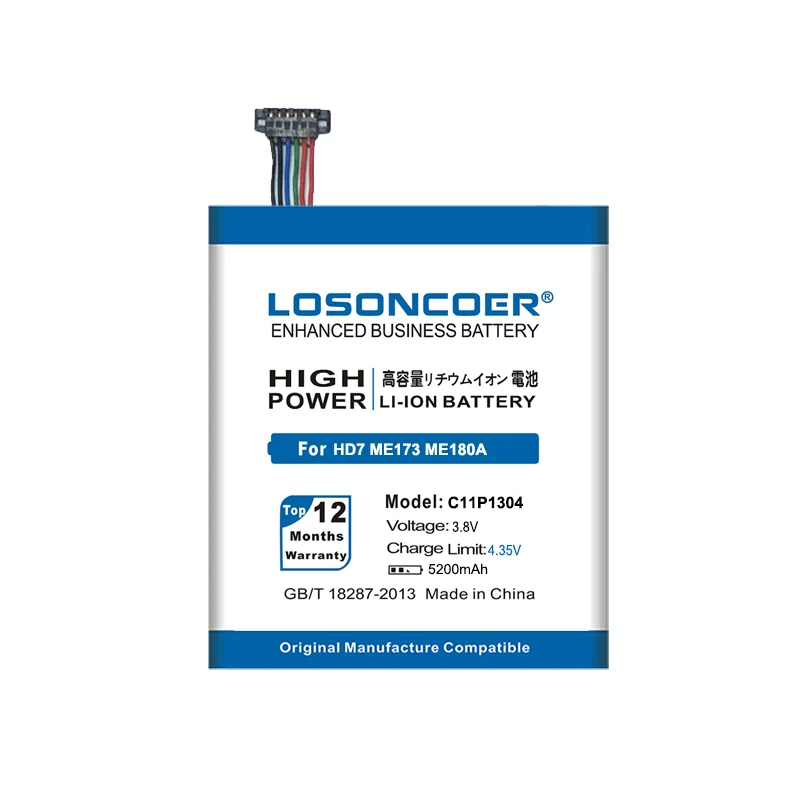 LOSONCOER 5200mAh C11P1304 Baterije Za Asus Memo Pad HD 7 HD7 ME173 K00U ME180A K00L ME173X K00B Dobre Kakovosti Baterije