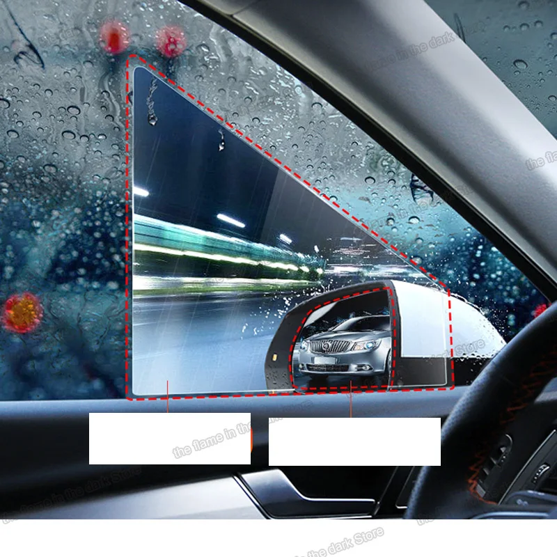 Lsrtw2017 Nano Avto Rearview Prednje Okno Dež Odtenek Film HD Film za Audi Q3 A3 V7 Pribor anti-vodo nalepka