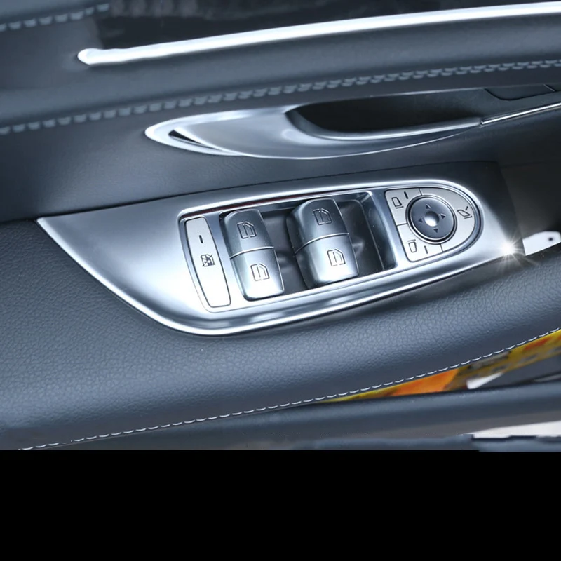 Lsrtw2017 Ogljikovih Vlaken Avto Window Lifter Nadzorni Plošči Okraskov za Mercedes Benz, E Razred W213 W212 E200 E300 2009-2020 Dodatki
