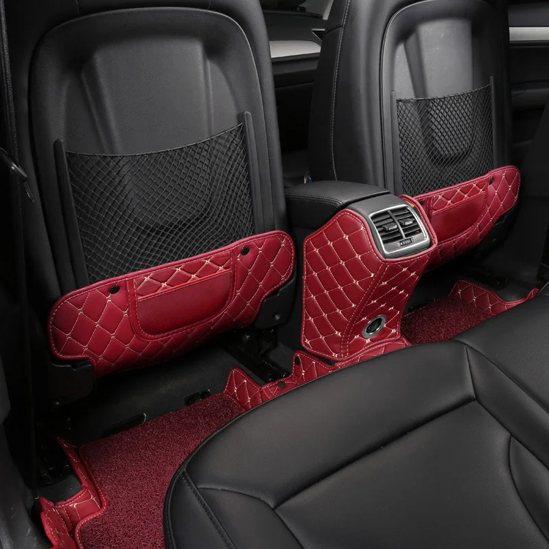 Lsrtw2017 Usnje Avto Zadaj naslonom za roke varnostne Anti-kick Blazino za Audi A4 A3 A6 V3 V5 V5 Notranja Oprema
