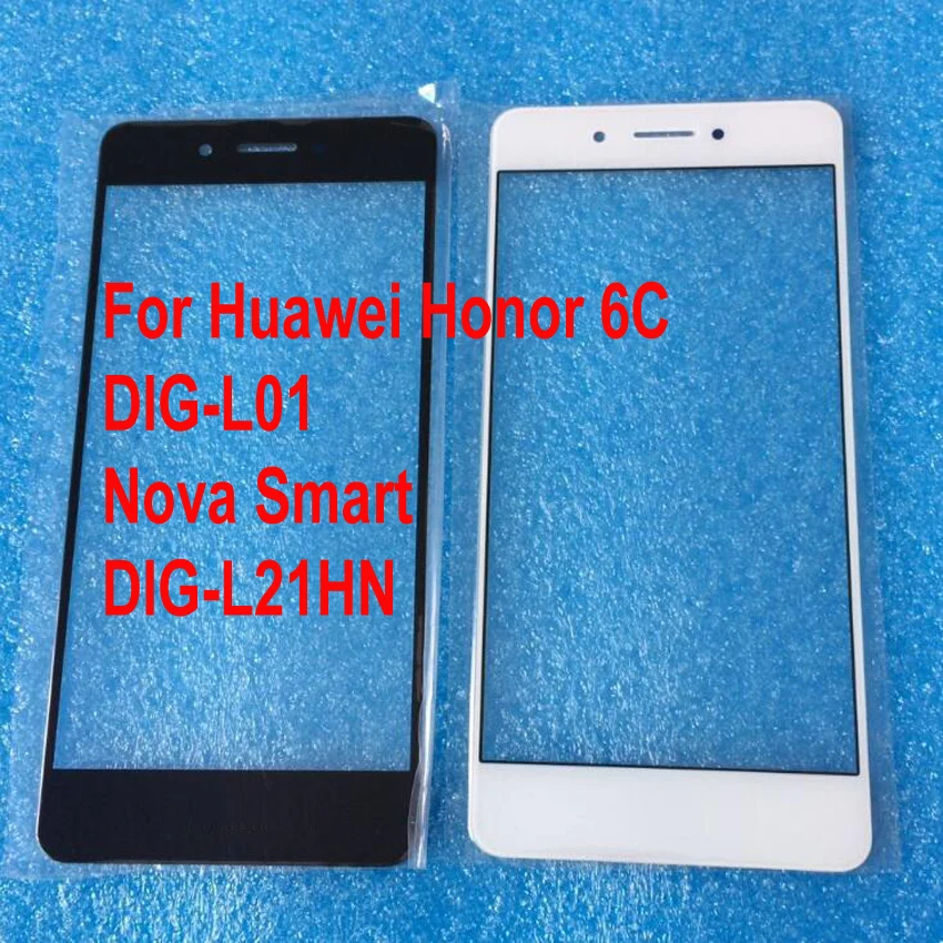 LTPro NEW Visoke Kakovosti Za Huawei Honor 6C DIG-L01 / Nova Smart / DIG-L21HN Sprednji Zaslon na Dotik Stekla, Zunanjo Lečo