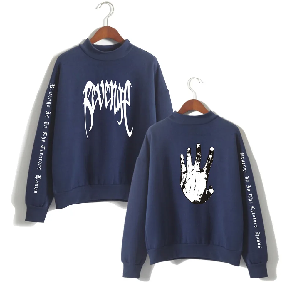 LUCKYFRIDAYF 2018 rapper XXXTentacion visok ovratnik bombaž hoodie majica maščevanje hoodie ulične hooded oblačila