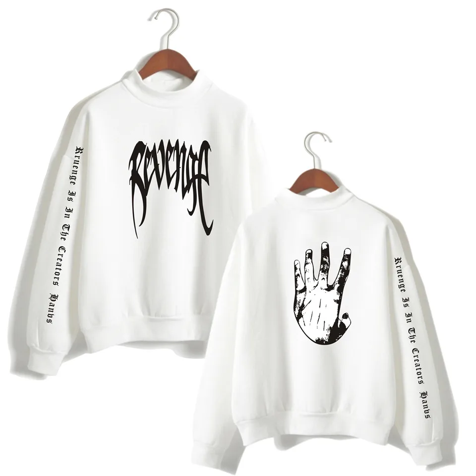 LUCKYFRIDAYF 2018 rapper XXXTentacion visok ovratnik bombaž hoodie majica maščevanje hoodie ulične hooded oblačila