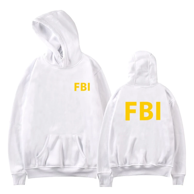 LUCKYFRIDAYF modno oblikovanje FBI hoodie tiskanja šport moški ženske Hoodies Puloverju Vrhovi priložnostne Žep Long Sleeve Hooded zgornji del Trenirke