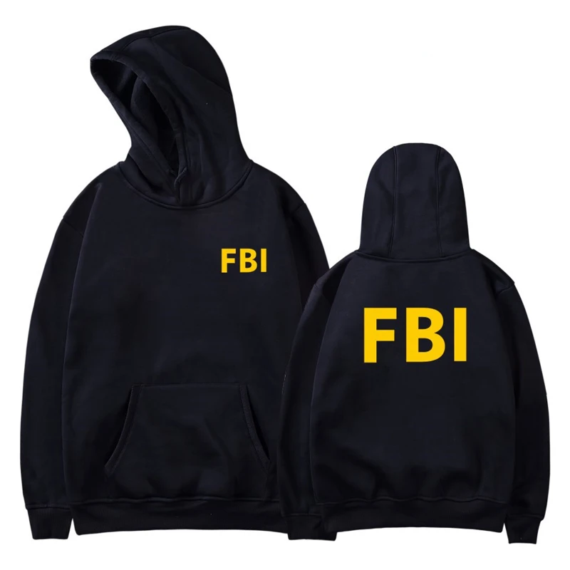 LUCKYFRIDAYF modno oblikovanje FBI hoodie tiskanja šport moški ženske Hoodies Puloverju Vrhovi priložnostne Žep Long Sleeve Hooded zgornji del Trenirke