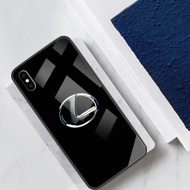 Luksuzni Avto, Lexus Stekla Telefon Primeru Fundas Coque Lupini Za IPhone 12 11 Pro Max Primerih XR XS 7 8 Plus Kritje Pribor Carcasa