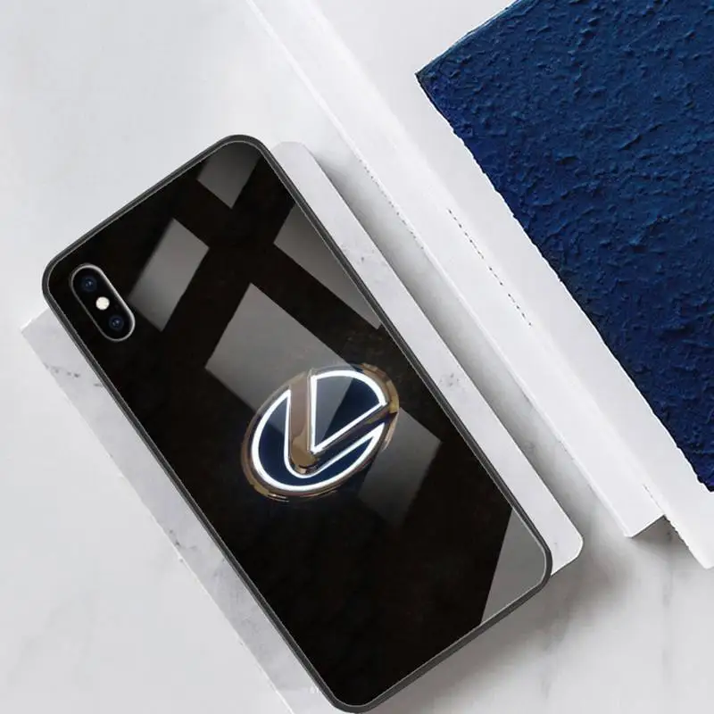 Luksuzni Avto, Lexus Stekla Telefon Primeru Fundas Coque Lupini Za IPhone 12 11 Pro Max Primerih XR XS 7 8 Plus Kritje Pribor Carcasa