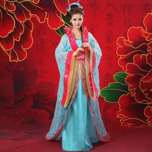 Luksuzni kraljica kostum pravljice hanfu tang rep starodavni Kitajski ženska obleka princess fazi kostume uspešnosti plesne obleke