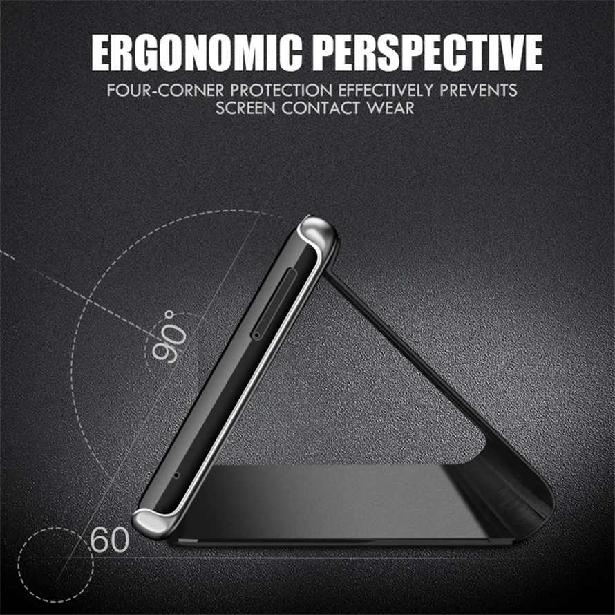 Luksuzni Ogledalo Flip Primeru Telefon Za Asus Zenfone Max Pro M2 ZB631KL ZB630KL Jasen Pogled Kritje Fundas