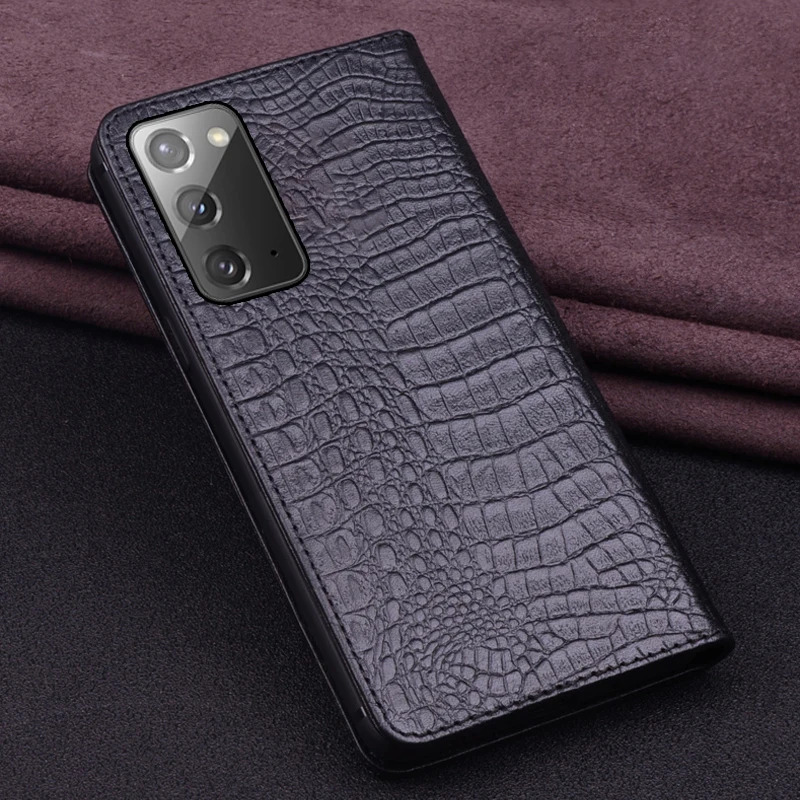 Luksuzni Pravega Usnja Flip Case Za Samsung Galaxy Note 20 Ultra Pokrovček Handmake Usnje Primerih Za Galaxy Note 20+ Primeru