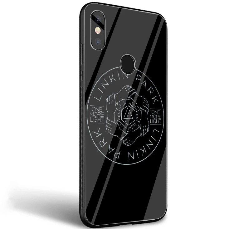 Luksuzni shockproof Primeru Mobilni Telefon Stekla TPU za Xiaomi Mi 8 Lite 9 F1 A1 A2 Kritje Lincoln Park Chester Bennington