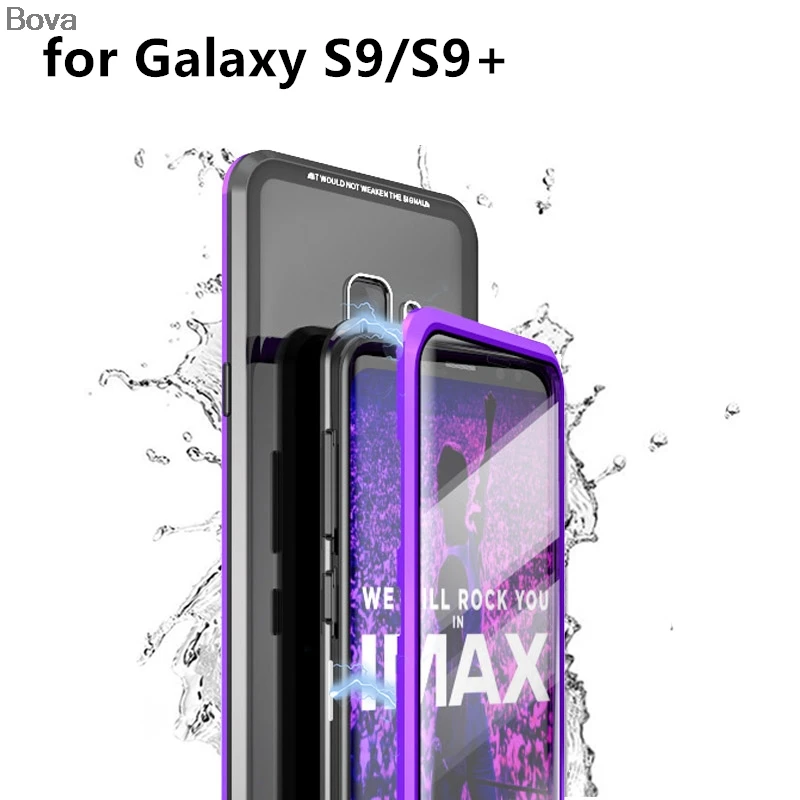 Luphie Luksuzni Deluxe Ultra Tanek aluminij Odbijača Ohišje Za Samsung Galaxy S9 & S9 + S9 Plus Kovček +