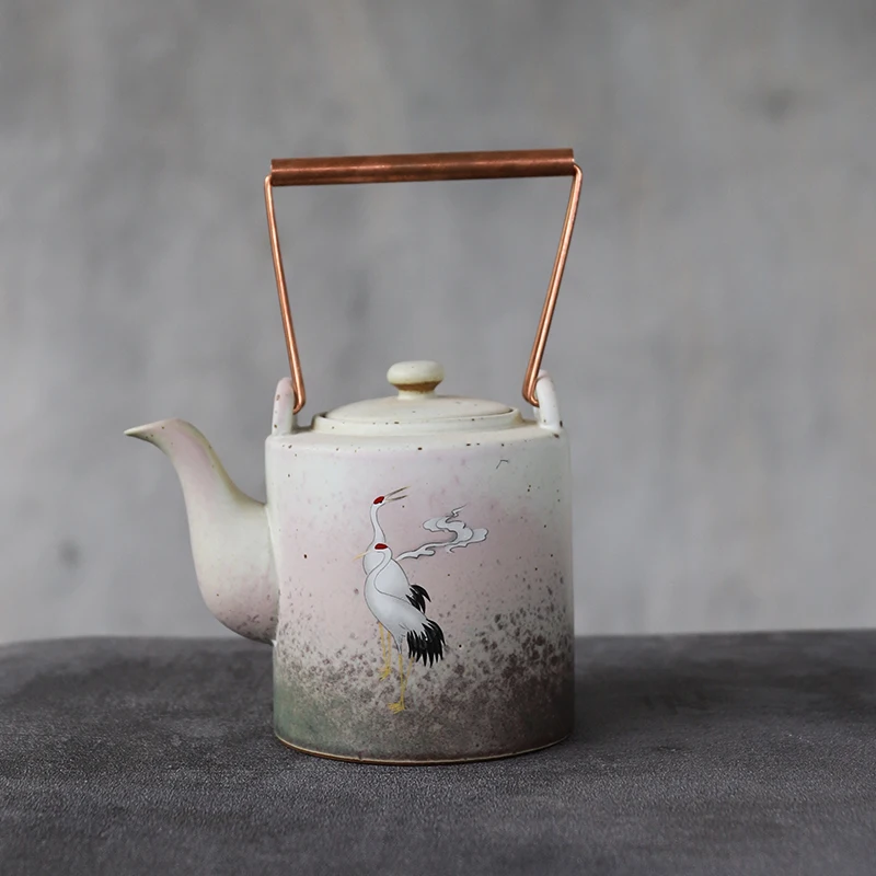 LUWU keramični čajnik žerjav čaj grelnik vode letnik čaj pot 400ml