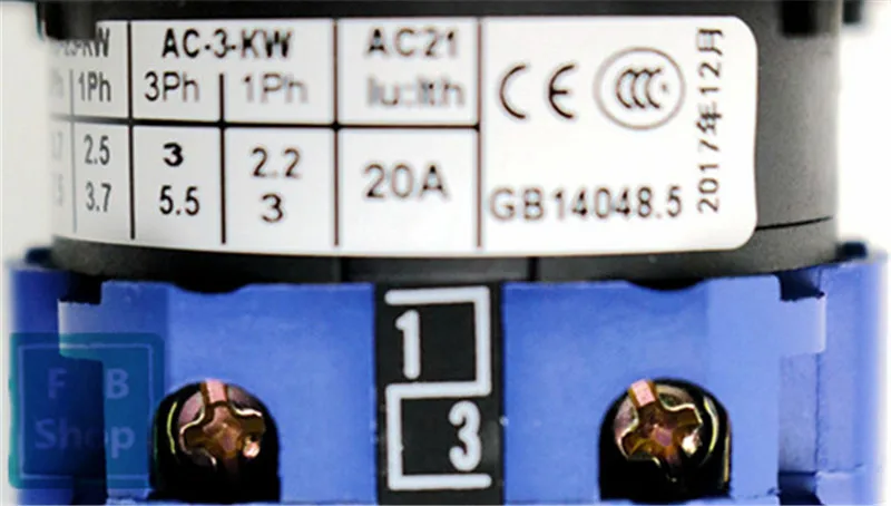 LW26-20/1 Ui 690V Ith 20A 1 pole 4 terminali Rotacijski vklop z gumbom lock 2 položaj 0-1High kakovosti prehod cam stikalo