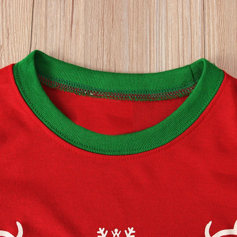 LZH 2020 Jeseni Srčkan Božič Oblačila za Prosti čas Elk Printting Dojenčka Dekle Oblačila za Dom, otroške Obleke 1-6 Let Začetnih Fant Set