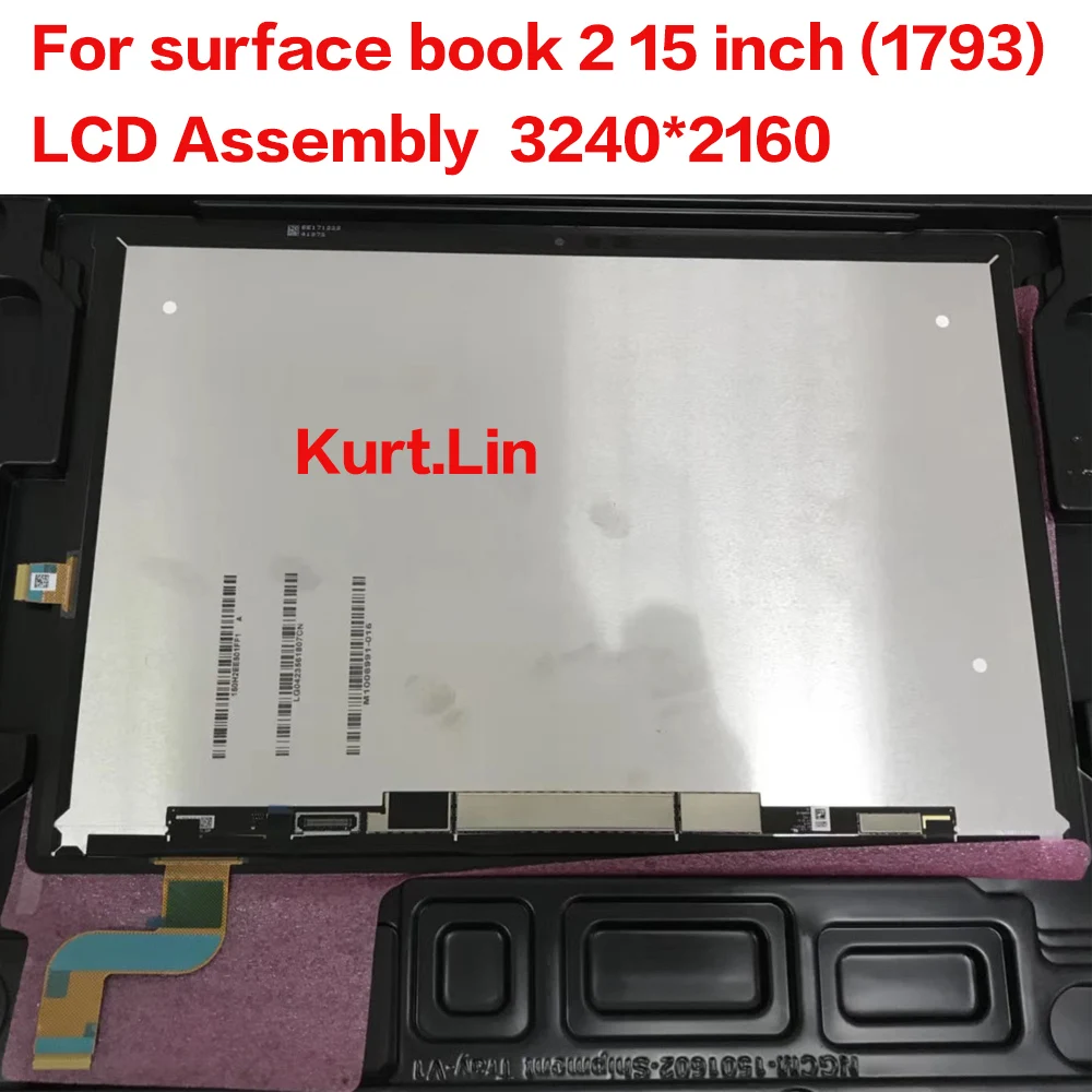 M1006991 LCD Skupaj Za Microsoft Surface knjiga 2 (15-palčni) 1793 LCD-Zaslon, zaslon na dotik, računalnike Skupščine LP150QD1-SPA1