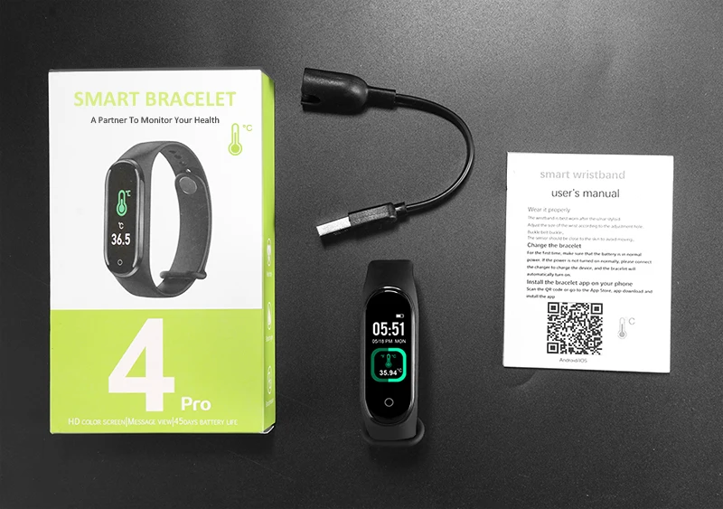 M4 Pro Smart Band Nepremočljiva Fitnes Tracker Sport Manšeta M4 Pametno Gledati Moške Srčni utrip Fitnes Zapestnica Za IOS Android 2020
