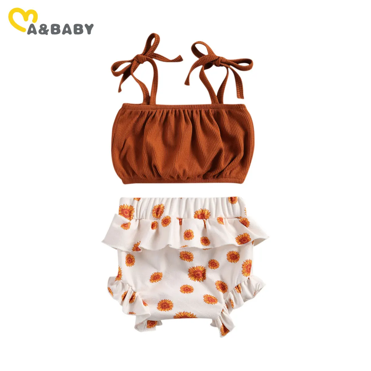 Ma&Baby 0-24M Poletje Cvet Novorojenega Dojenčka Baby Dekle Oblačila, ki Ruffles Telovnik, Hlače, Obleke Počitnice Plaže Kostumi