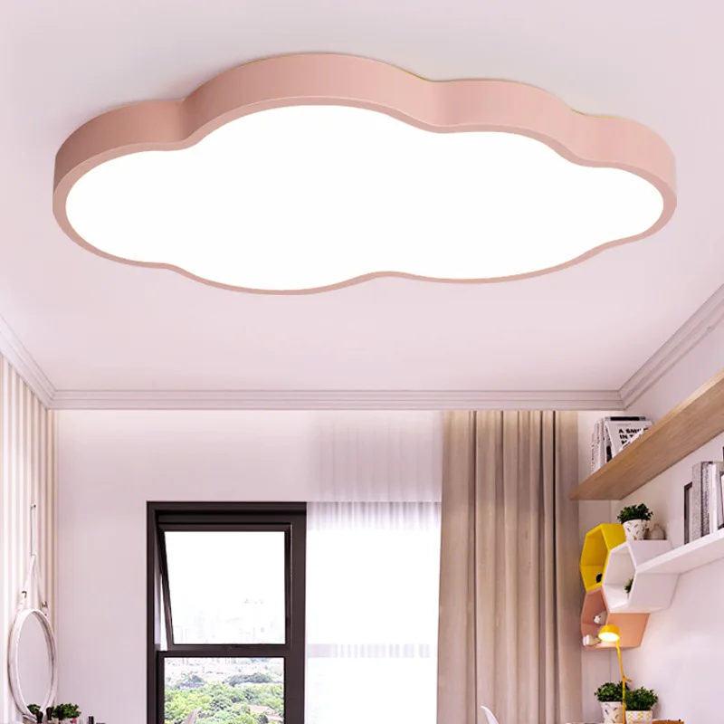 Macaron barve Nordijska geometrijske poligon kovanega železa led stropna svetilka osebnost kreativno dnevno sobo, spalnica, jedilnica lučka
