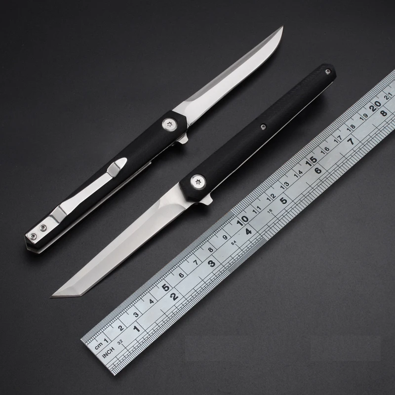 Mack Walker Žep Folding Nož Rezilo G10 -Ročaj Nož za Kampiranje na Prostem Preživetje Lov EOS Orodje