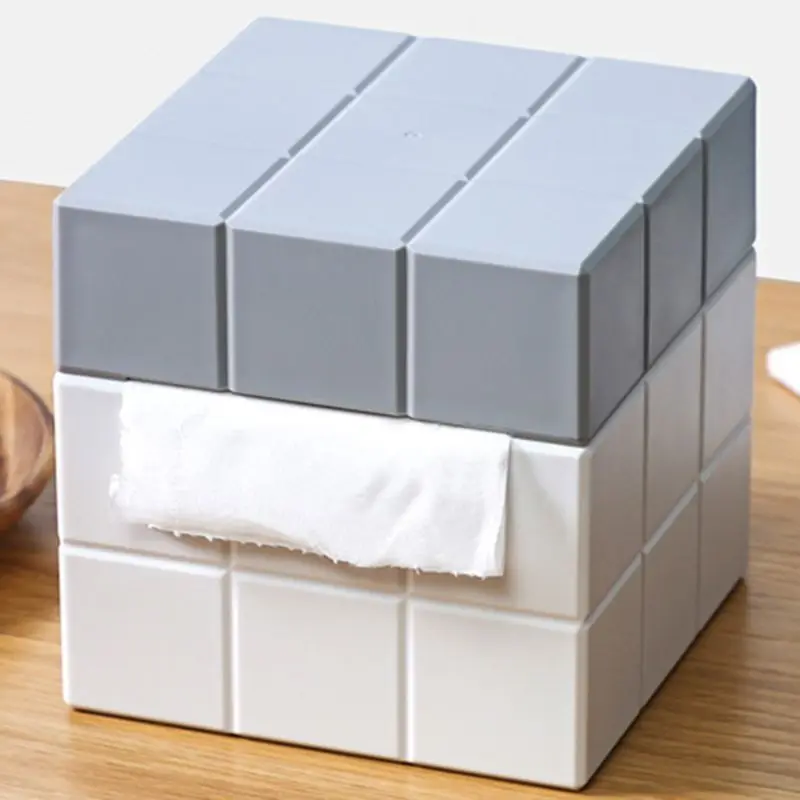 Magic Cube Tkiva Polje za Namizje Papir Držalo za Razpršilnik za Shranjevanje Napkin Primeru Organizator za Dom, Avto, Hotel