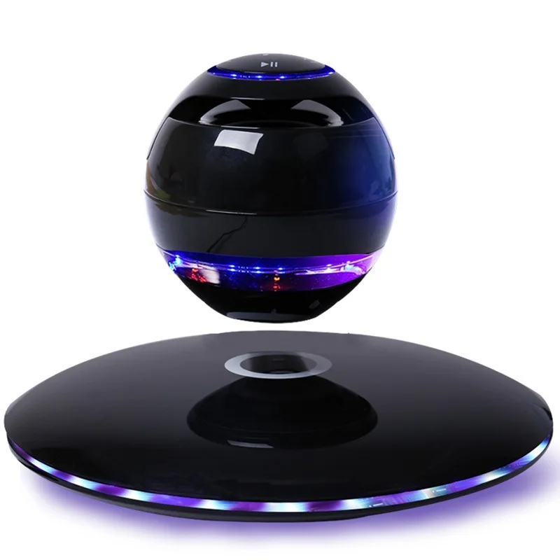 Magnetnega lebdenja pisane lučka za brezžični Bluetooth zvočnik za na polico avdio mobilni telefon, računalnik, avdio ustvarjalne subwoofer