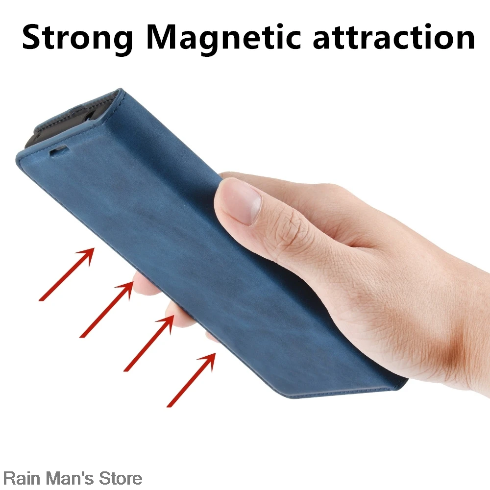Magnetni adsorpcije Pu Usnje Primeru Telefon za Samsung Galaxy A42 5G 6.6