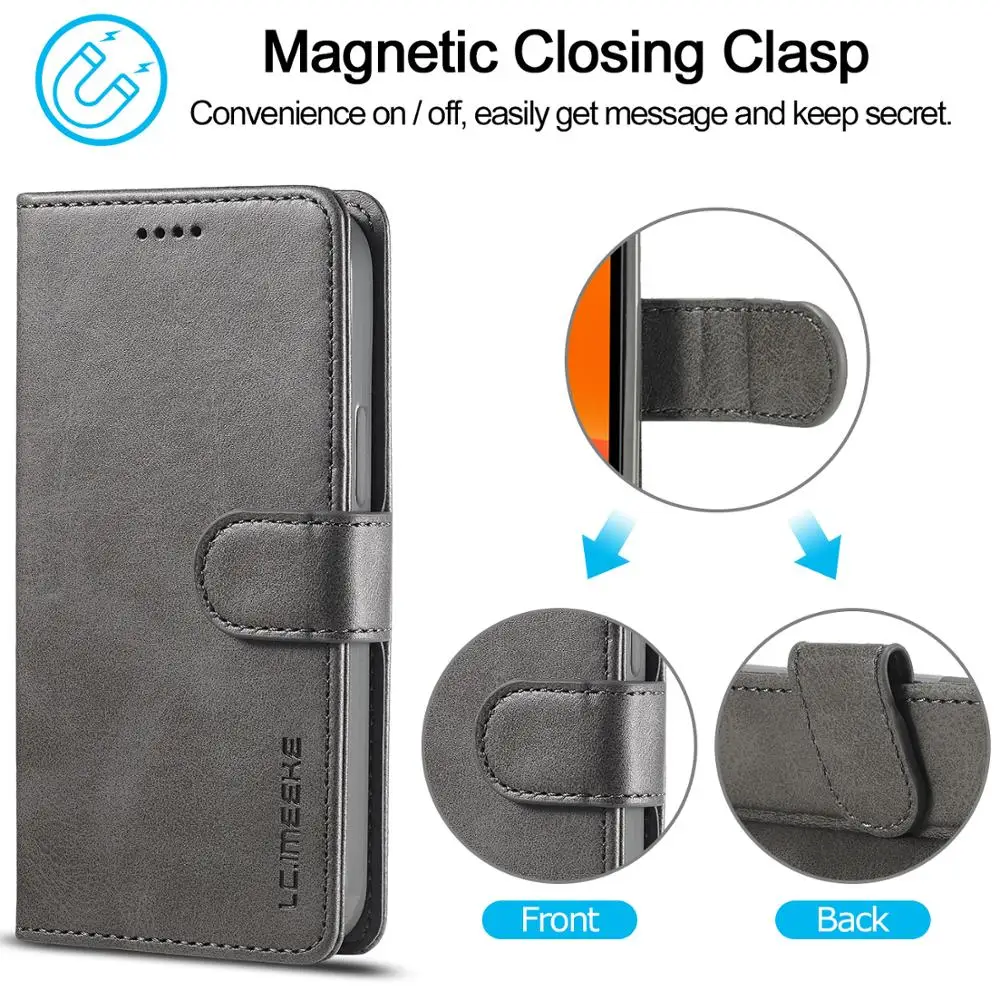 Magnetni Flip Usnjena torbica Za Apple iPhone 12 Pro Max Hrbtni Pokrovček Denarnice Kartico Za iPhone 5 6 s 7 8 Plus X XR XS 11 Pro Max Primerih
