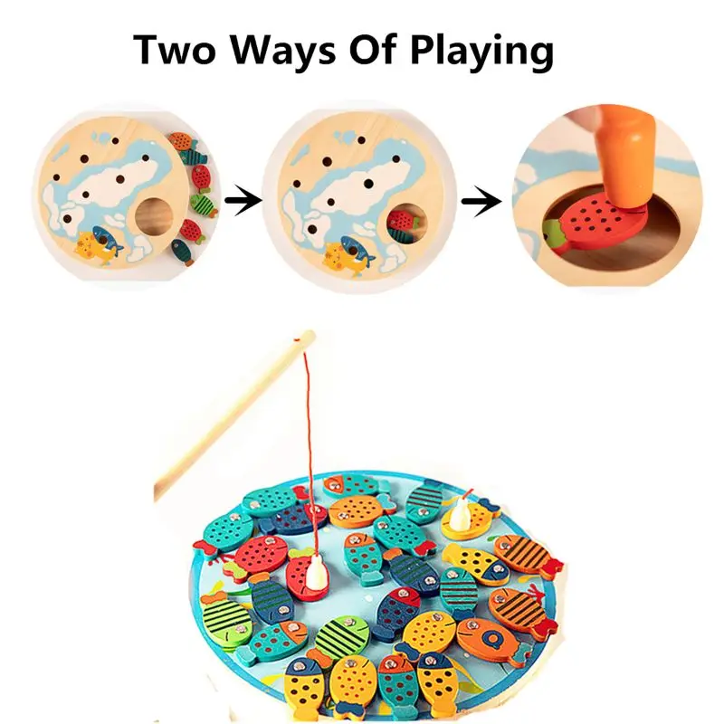 Magnetni Ribolov Igre Igrača za Malčke Abeceda Lovljenje Rib Štetje Odbor za Predšolsko 2 3 4Year Stari Otroci, Učenje Izobraževanje