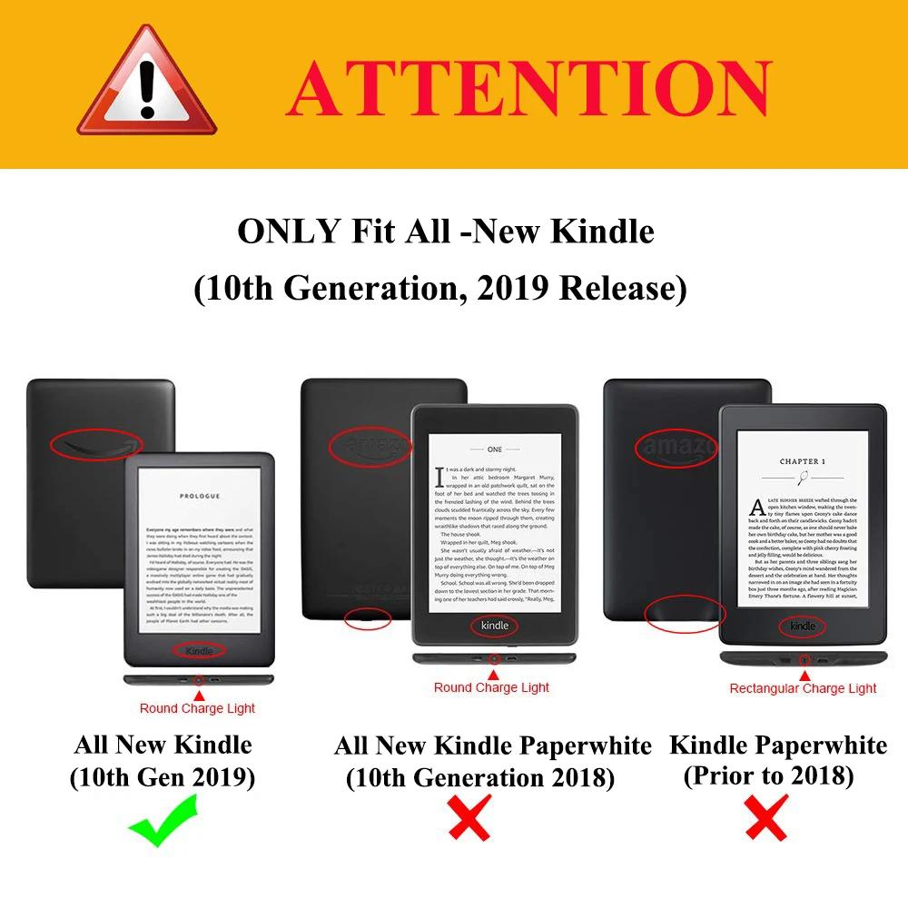 Magnetni Smart Cover Za Amazon Vsi-Nov Kindle 10. Generacije 2019 sprostitev SlimShell Za Kindle 2019 Primeru s Pametnimi Zbudi Spanje