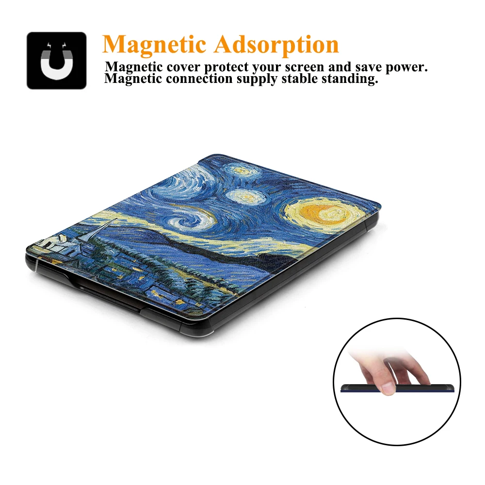 Magnetni Smart Cover Za Amazon Vsi-Nov Kindle 10. Generacije 2019 sprostitev SlimShell Za Kindle 2019 Primeru s Pametnimi Zbudi Spanje