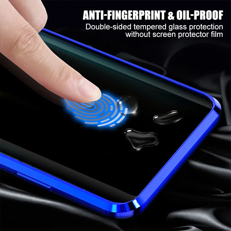 Magnetni Zasebnosti Steklo Ohišje za Samsung GalaxyS8 S9 S10 Plus S20 Ultra Note10 9 8 A51 A71 Anti-Spy 360 Zaščitna Magnet Primeru