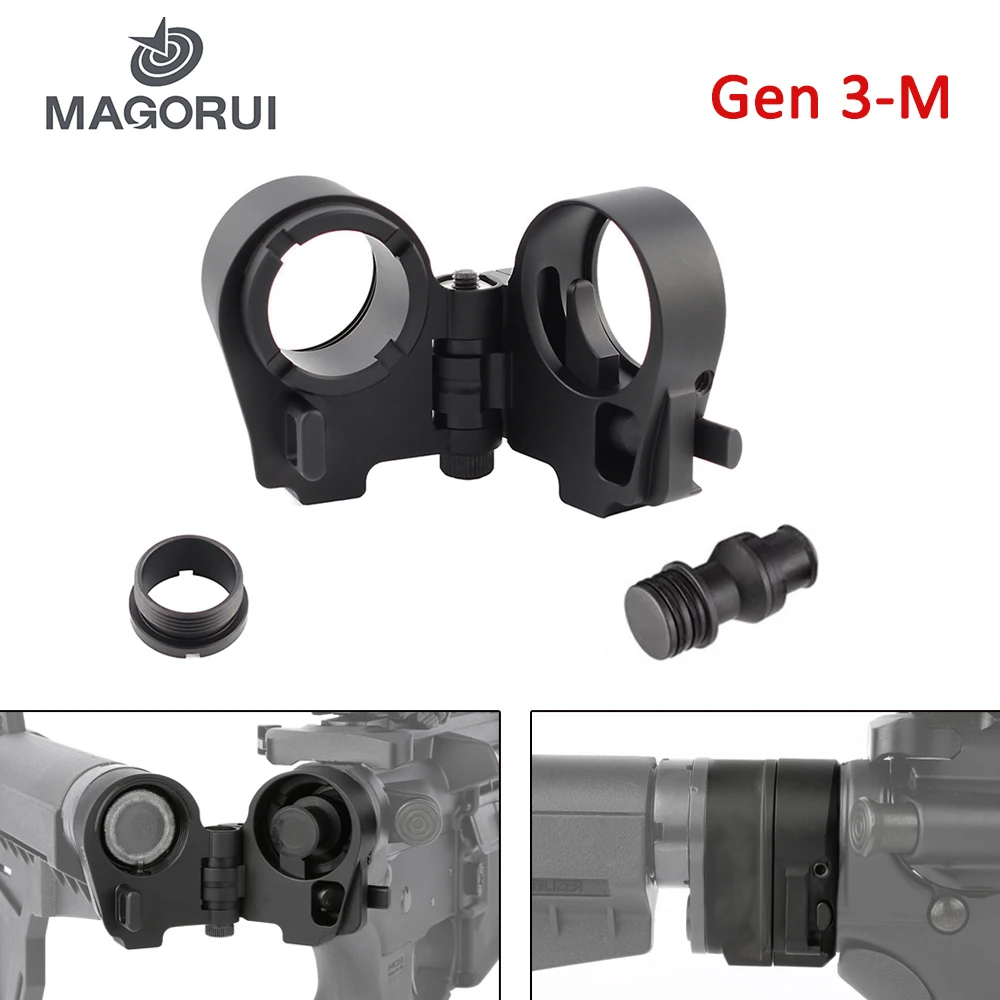 Magorui Tactcal AR10/AR15 .223/.308 M4/M16 Gen3-M AR Zložljivo kopito Adapter