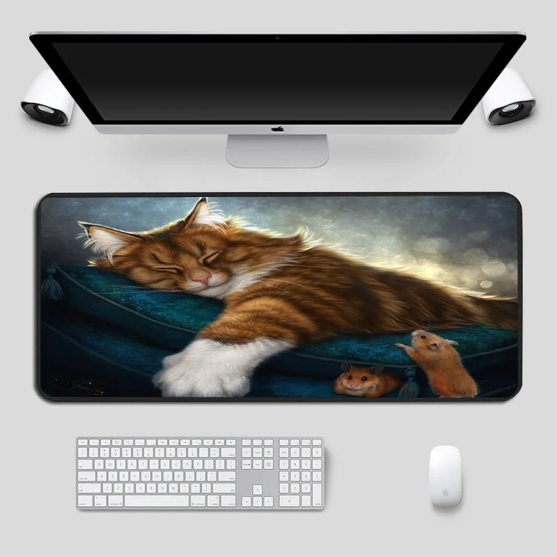 Mairuige Gaming Pripomočki Velike Mouse Pad Živali Luštna Mačka Računalnik PC Prenosni Urad Tipkovnico Gaming Mouse Pad Desk Mat
