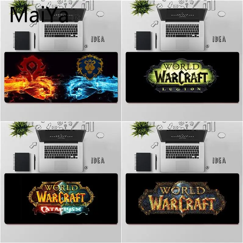 Maiya Visoke Kakovosti World of Warcraft Gume Miško Trajne Namizje Mousepad Gume Gaming Računalnik mousepad