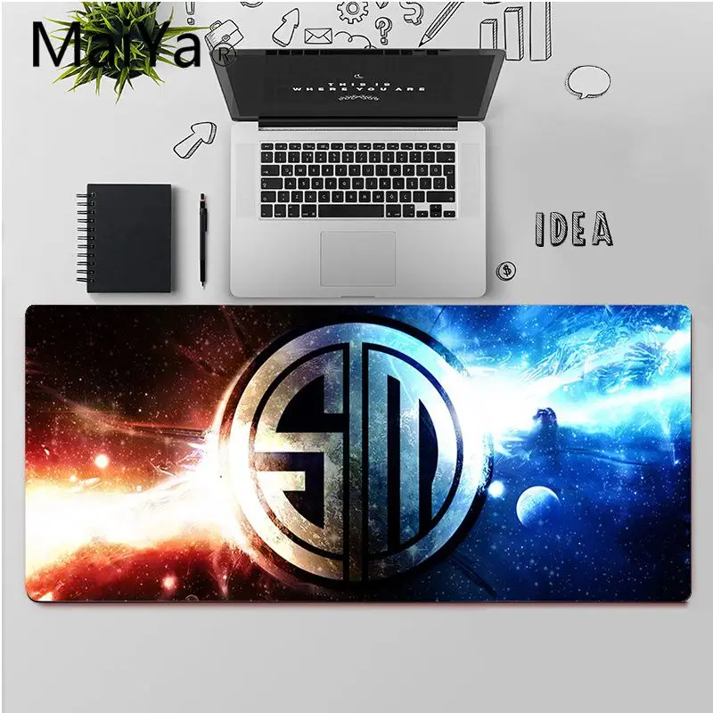 Maiya Vrh Kakovosti TSM Logotip Meri laptop Gaming mouse pad Brezplačna Dostava Velik Miško, Tipke Tipkovnice Mat